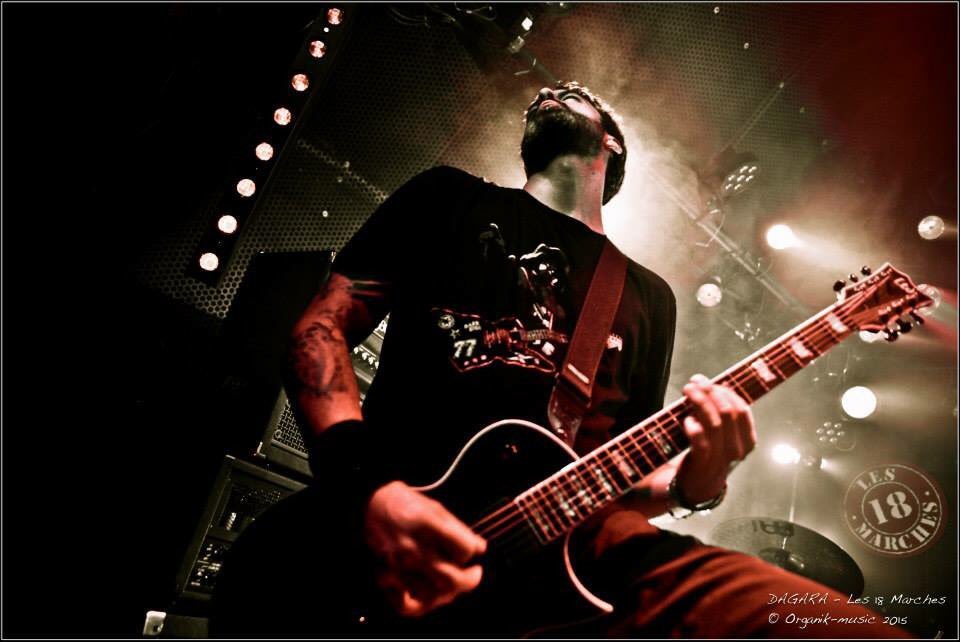 DagaraOfficial's tweet image. Live at @lesdixhuit 
Photo by @organikmusic .
.
#dagara #reminiscence #newalbum #live #concert #guitar #esp #emg #guitarist #show #tour #stage #gig #les18marches #metal #frenchmetal