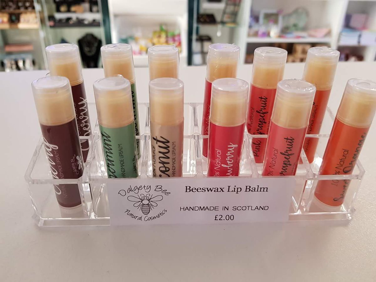 Luscious #lipbalm from Dalgety Bee now available at #No26 #handmade #beeswax #Scotland #dalgetybee #lipbalm #organicsheabutter #organiccoconutoil #organicessentialoil #handmadeinscotland #naturalcosmetics #nonasties