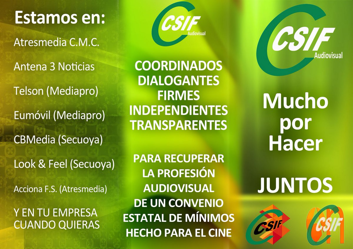 csifaudiovisual's tweet photo. https://t.co/IbD0nENvzx