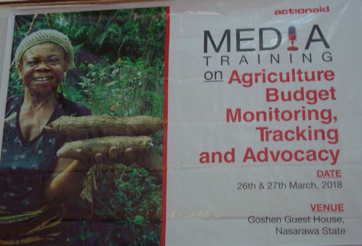 ActionAidNG's tweet photo. .@ActonAidNg is on a 2-Day Media Training On Agriculture Budget Monitoring,Tracking and Advocacy.We are addressing issues affecting Small Holder Women Farmers in Nigeria. Join the conversation. #FeedingNaija 
@WRAPANG @swofon @UN_Women @GuardianNigeria @vanguardngrnews https://t.co/bBkVaJq3Tt