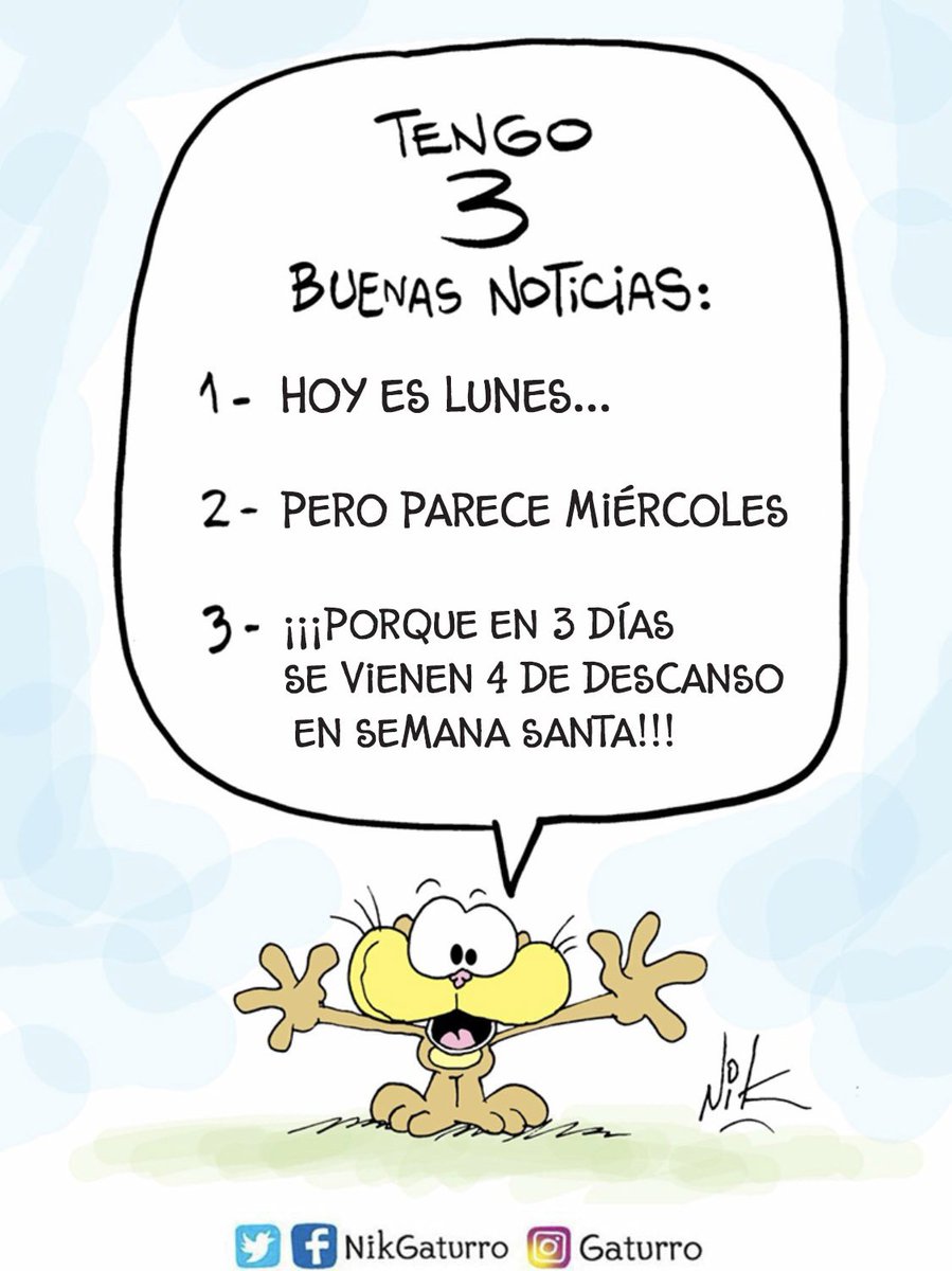 Nikgaturro's tweet photo. #BuenLunes #SemanaSanta https://t.co/zbCUBbMLmC