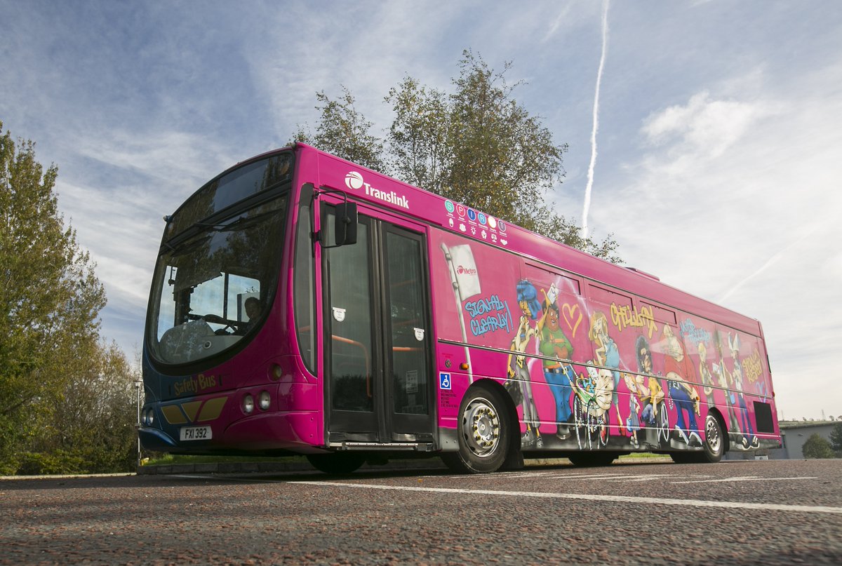 Translink #Translink25 on Twitter: "The safety bus is getting ready to visit everyone at @DCF_Belfast have your questions ready for us! #smartmovers 😊… "