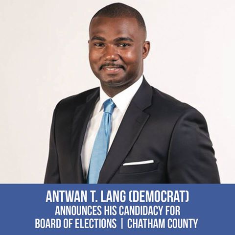 NLCAction's tweet photo. Shout out to Antwan Lang (@NLC_Augusta '18)! Antwan has announced his candidacy for the Chatham County Board of Elections! #NLCFamily https://t.co/NkmvXpyZrM