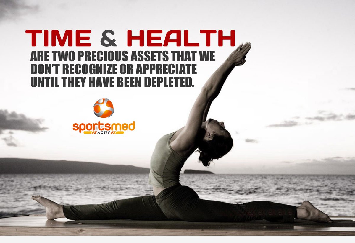 SportsmedActiv's tweet photo. If you wish to make the best utilization of you time to remain healthy, here's a quick tip - Wake up with determination; Achieve your Fitness Goals; Go to bed with Satisfaction; Repeat! https://t.co/kl2ikLN3U4