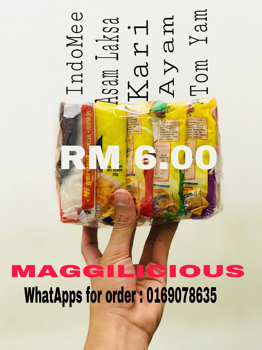 hazelvihazel's tweet photo. ‼️Khas utk Student #uitmpuncakalam‼️Susah nak buat pilihan? Maggi apa yg sedap? Kari atau Asam Laksa? Kini anda boleh dapati maggi pelbagai perisa/customise dalam satu pek‼️ RM 6.00 , Order 👉🏻016-9078635 @jpkcasuarina @smffbmawesome @Palam_Campus @TAFPalam #entproject https://t.co/tK6PV17lyg