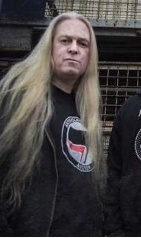 PNWAWC's tweet photo. Funny about all these metal heads upset about Karl Willetts of Bolt Thrower &amp; @memoriamUK rocking an #Antifa shirt.

It's almost like they've never paid attention to the lyrics &amp; realized what he's been saying.  

We'll be Blasting Bolt Thrower at Antifa HQ tonight. 🤘 https://t.co/l1yJSzOlNb