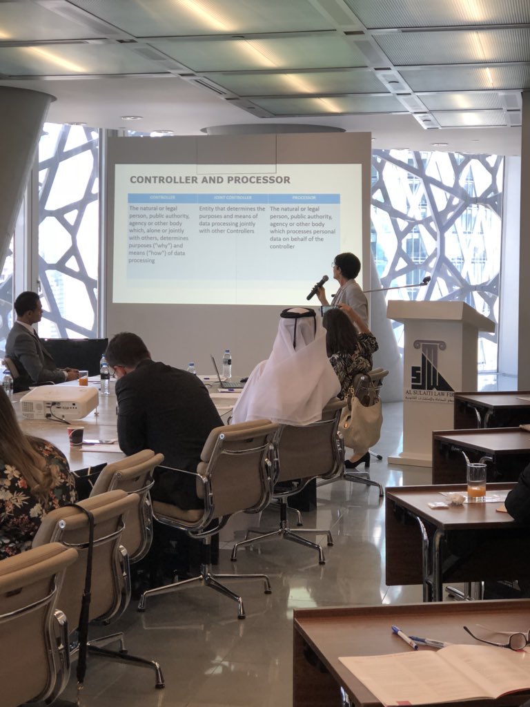 Al_Sulaiti_Law's tweet image. Happening Now at Al Sulaiti Law Firm - Overview of the Qatar Data Privacy Law and the EU GDPR @qatarliving @QFCAuthority @dohanews #Qatar #Data_Privacy #AlSulaiti_Law @LexisNexis_ME