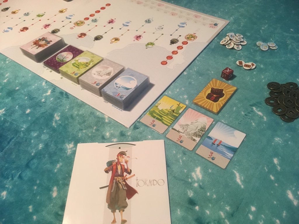 RemassogsRealm's tweet photo. Getting ready to start our journey in #tokaido @funforge #deluxeedition with #crossroads #expansion , #matsuri &amp; #matsuriminiatures . Art by @antoinebauza . Our three travelers will be #titia the #dutchtourist , #gotozaemon the #souvenirseller , &amp; #chuubei the #messenger . https://t.co/KoBppocmgp