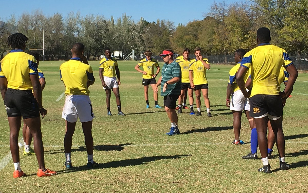 Springboks's tweet photo. Lots of good things happening at the SA Rugby Academy in conjunction with Remgro. One day you get coached by Sean Erasmus, the next one of your Academy mates, Salmaan Moerat is playing for the @THESTORMERS #opportunities #lifeskils #education #thefutureisbright https://t.co/TOtMUTYFjy