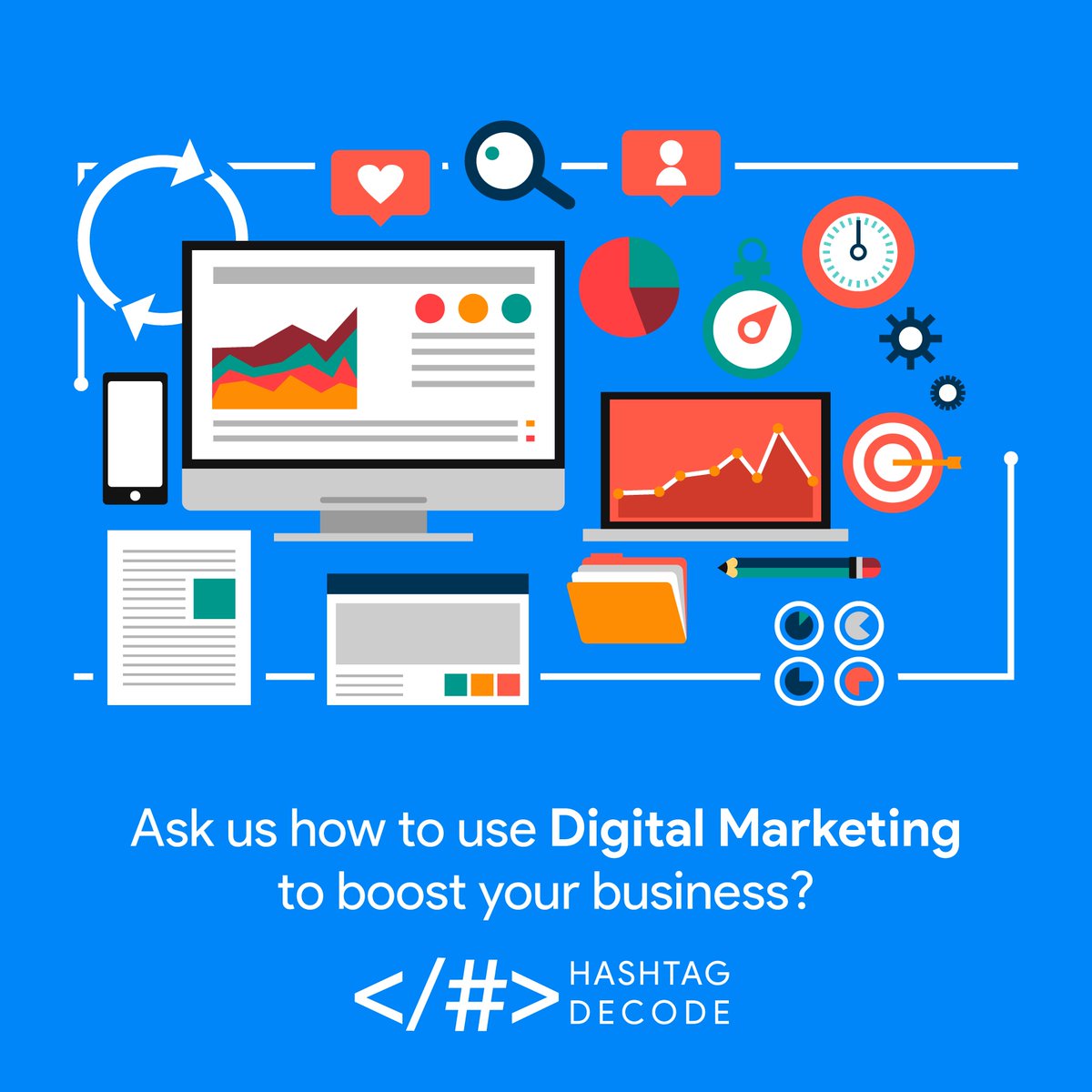 HashtagDecode's tweet photo. At Hashtag Decode, We build and implement effective Digital Marketing Strategies that create a brand, generate leads, increase website traffic, improves sales, and strengthens online presence.
visit https://t.co/ApXgwa0L6o
#HashtagDecode #BeTheChange #DigitalMarketing #SEO #SMO https://t.co/E5XV69XiRC