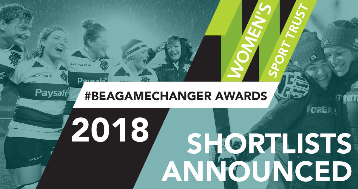 Progress needs trailblazers - find out who's on the 2018 #BeAGameChanger shortlists: womenssporttrust.com/bagc2018