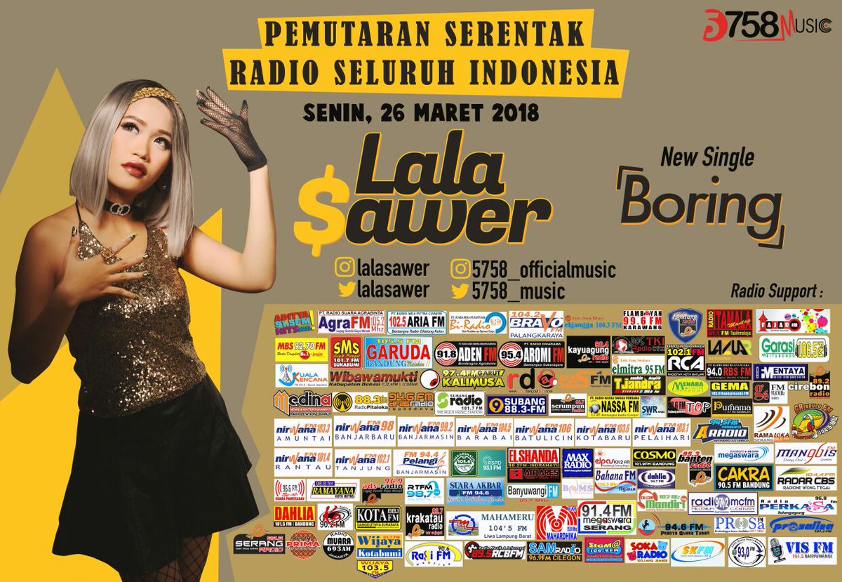 #PEMUTARANSERENTAK
<a href="/lalasawer/">Lalasawer</a> #boring di gelaran #mudeng w/ <a href="/sarahpuspita_ID/">Mpuzzpytha Sarah</a> MD : <a href="/rama_gendon/">Aki Gendon Rama</a> 
Cc. <a href="/5758_music/">5758Music</a>