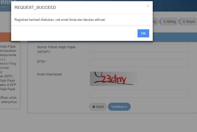 desylesta's tweet photo. @kring_pajak ini registrasi min, bukan perubahaan password, saya belum dapat emailnya untuk aktivasi nya juga https://t.co/JvoCsRXF4p
