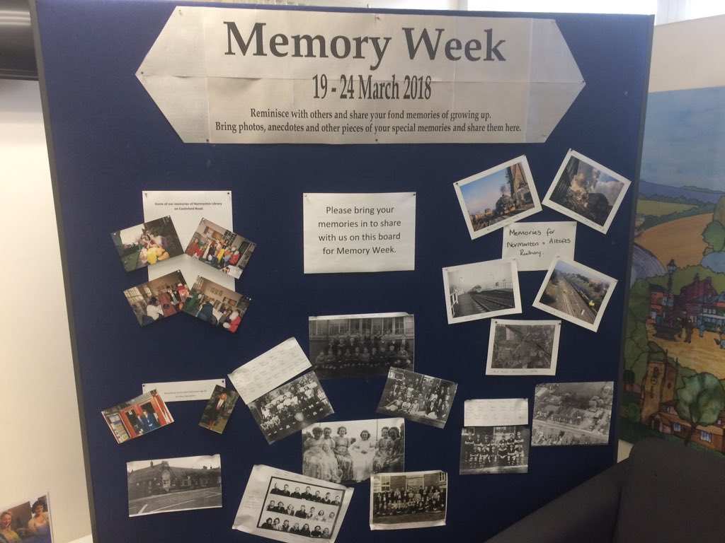 WFlibraries's tweet photo. Great #memories #memoriesdontdie for #memoryweek shared at #NormantonLibrary. #ThankYou to all those people who shared with us x https://t.co/L05fSVDaOg