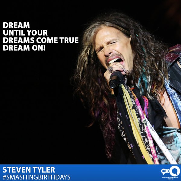 Rock veteran, Steven Tyler celebrates his today!
Happy Birthday Steve! 