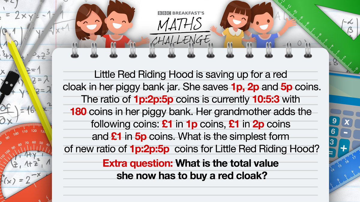 Have you had a go at our latest #MathsChallenge yet?
We'll post the answer and how to later. 🔢