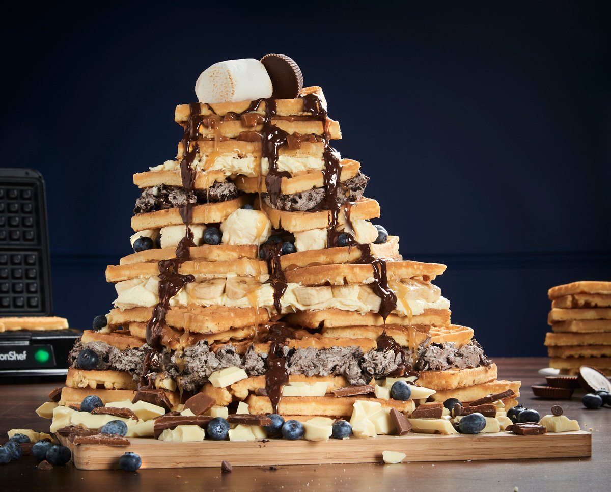 VonShef's tweet photo. Yesterday was #InternationalWaffleDay and we asked if you would take on our #WaffleStack... 73% said you'd definitely try! What would you do?! π https://t.co/24h1qecUPl