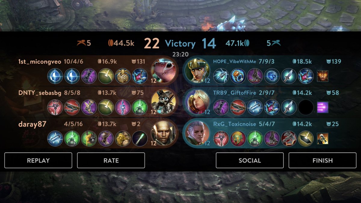___NOISE__'s tweet photo. Celeste Threw in the beginning, but we still got that come back @vainglory I AM A GOD https://t.co/Qr9okGRijT