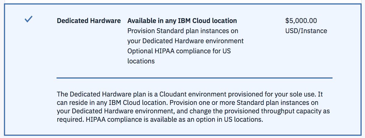 nheidloff's tweet image. several IBM Cloud services offer now plans for dedicated hardware in the public cloud #ibmcloud #containers #cloudant #db2
