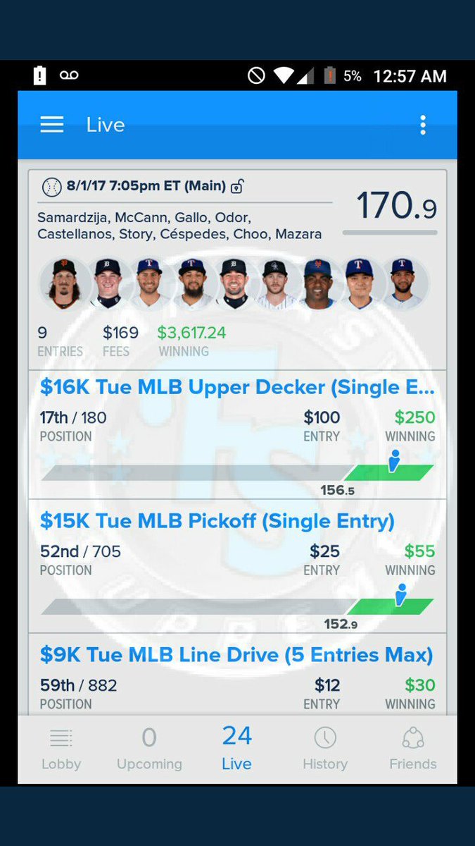 FantasySupreme_'s tweet photo. Just a few of the man MLB smashes of 2017, thanks FanDuel for teasing us putting the MLB lines out so soon. RETWEET FOLLOW LIKE whatever you guys donon Twitter nowadays and I will share 50$ with 5 random people. #dfs #NBA #MLB  #NBAdfs #Mlbdfs #Fanduel #Draftkings #winning https://t.co/Xm9Vw8dJPN