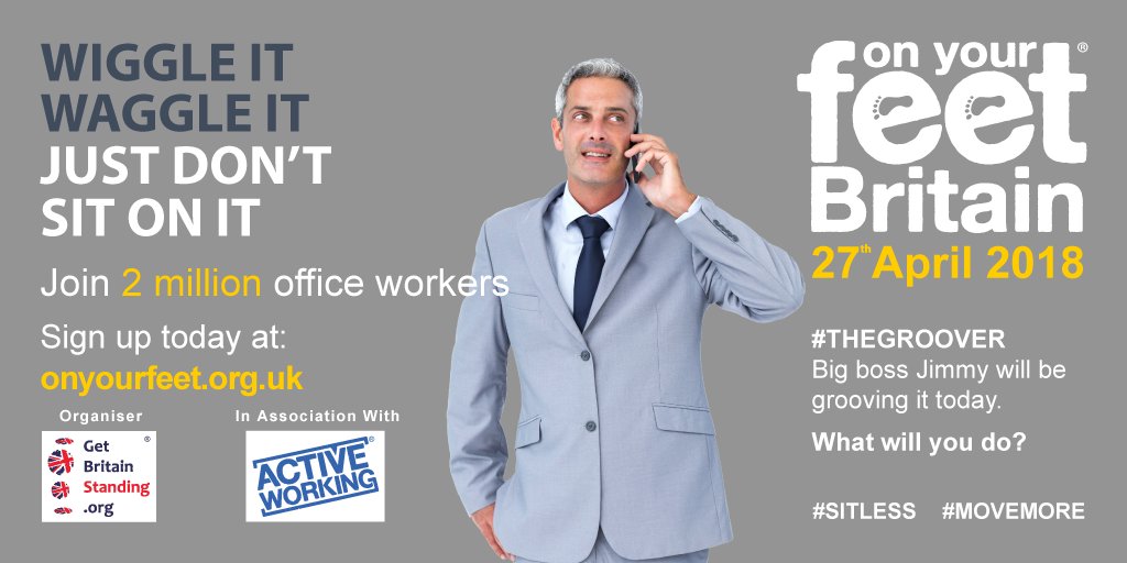 getSCOTstanding's tweet photo. 5 WEEKS to go - groovy baby!! Meet Jimmy, he is #THEGROOVER. What will you do #OYF18? 
Sign up today! https://t.co/xcbrlvnBtM   #SitLess #MoveMore https://t.co/kYMPYXFKS2