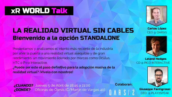Conoce de cerca el movimiento más reciente de la industria de la #RealidadVirtual: la categoría STANDALONE. Apúntate este próximo 5 de abril y conoce de cerca la apuesta del sector y prueba algunas demos de @PicoInteractive. ¡No te lo pierdas!
buff.ly/2pHNAzA