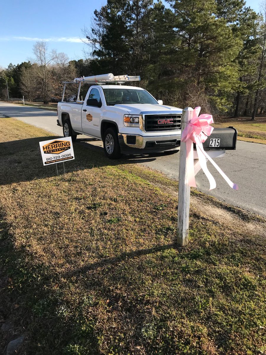 HerringRoof's tweet photo. A new baby 👶 and a new roof 🏠! #LetsRoof #Benson https://t.co/OZlYoe0SqT