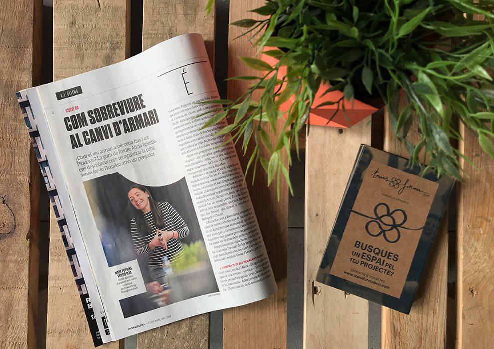 Coses diferents que et sorprenen, molt contents d'acollir el taller d'Alicia iglesias de <a href="/ordylimpencasa/">ordenylimpiezaencasa</a> el dissabte passat. Han publicat un article a la revista On Barcelona d' <a href="/elperiodico/">El Periódico</a>: bit.ly/2GmX1z5