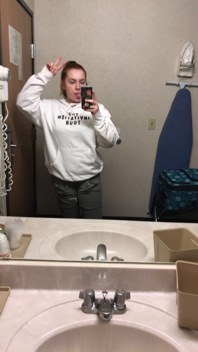 nichobubble's tweet photo. One more, I haven’t taken this sweatshirt off in 48 hours... #InvitationTourPhoenix 🤪 https://t.co/5RwHnJyI6D
