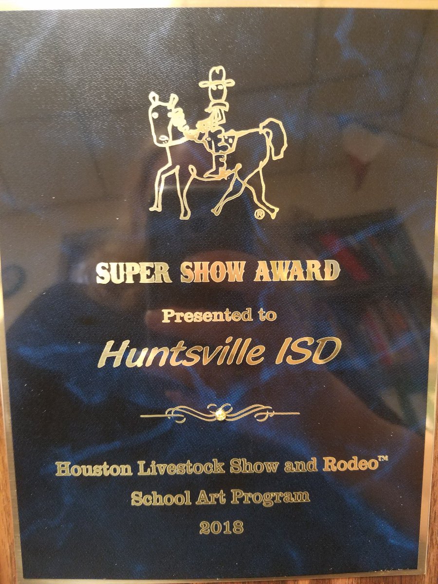 I picked up the Houston Livestock Show and Rodeo artwork this weekend and found out that we won Super Show! I am so excited! #hornetimpact