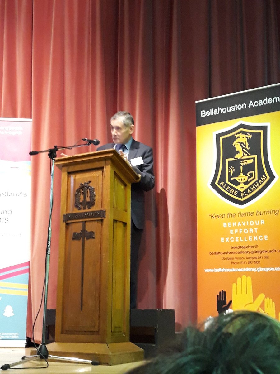 GayleGgorman's tweet photo. Sir Harry Burns addressing  the #ACEsScotland event https://t.co/hgTCaIXZeb