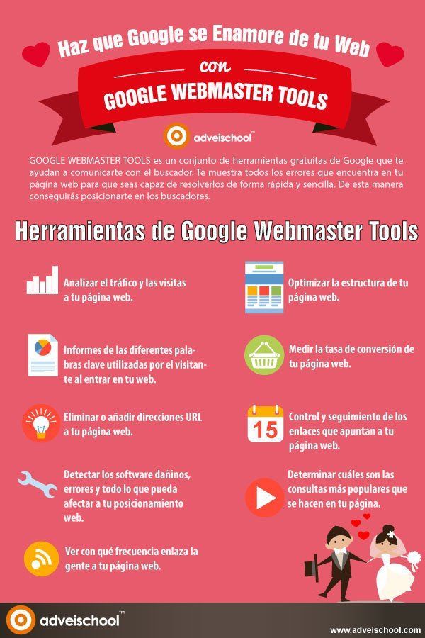 communityred's tweet image. Haz que #Google se enamore de tu web con las #WebmasterTools buff.ly/2G0V1wR #infografia