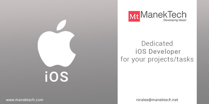 vishalmanektech's tweet image. ManekTech expert #iphonedevelopers for dedicated #iPhoneapplicationdevelopment and convert your ideas into reality with specific business needs.iOS Developers have excelled in a wide range of #iphoneapplications, #iPadapplication for industries.