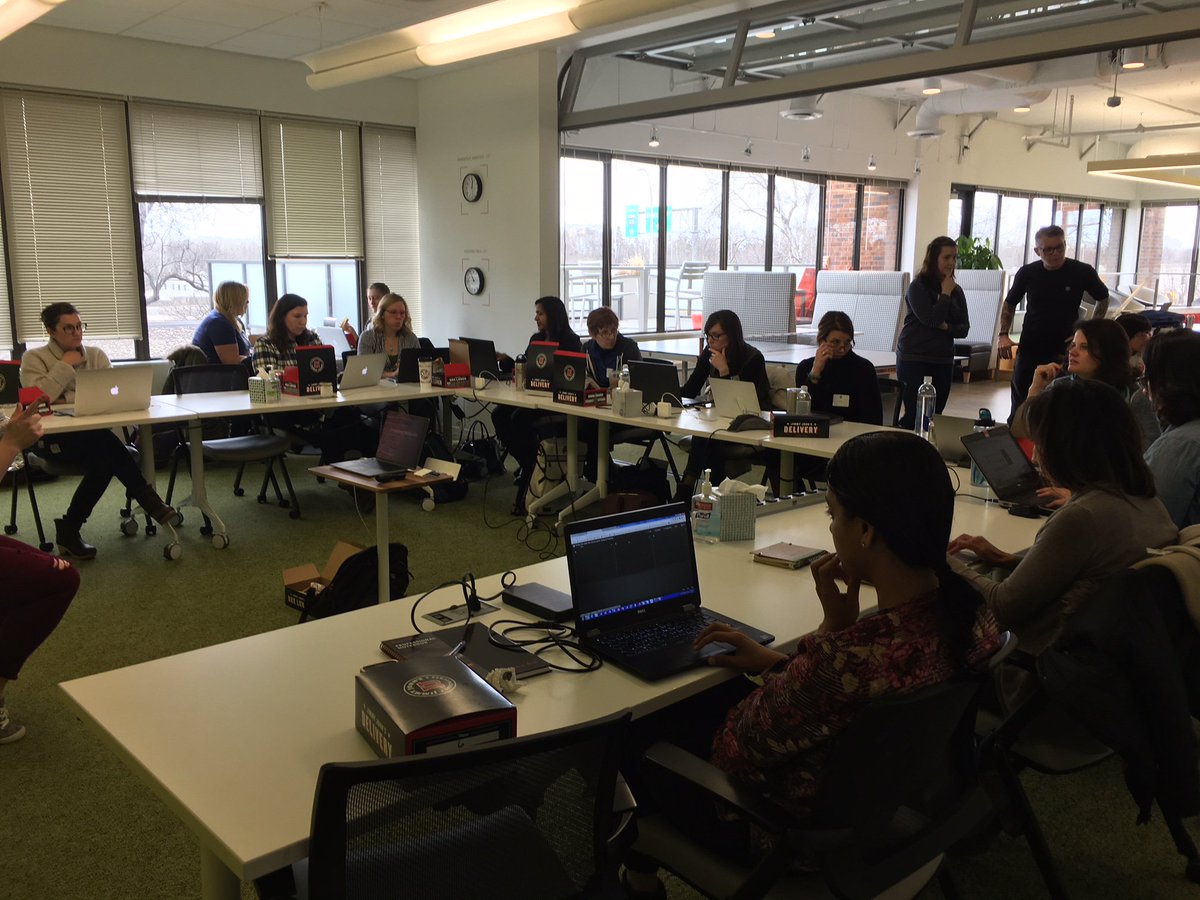 HztlDigital's tweet image. We hosted another fabulous group of eager learners through Girl Develop It on the basics of building websites! We &amp;lt;3 @GDImpls! #girldevelopit #GDImpls #webdevelopment #webdev