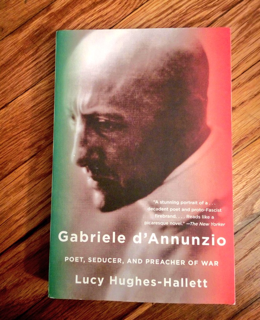 21. to the q of where are the Right Wing intellectuals, an early 20thC answer whose words & poetry midwived Italian Fascism. Fascinating sociopath who "loved" the violence but thought Mussolini was a clown, didn't like Hitler, was deemed by Lenin as "Europe's only revolutionary".