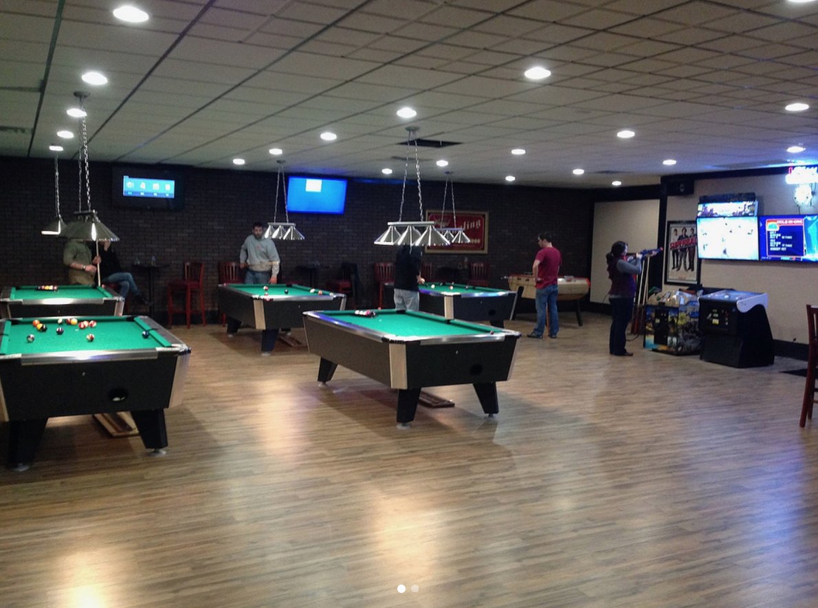 We put in these contemporary light fixtures and can lighting at The Break, a fun bar in James Island.