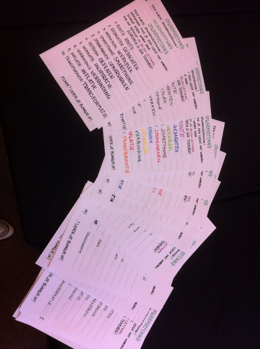 De opwarmingoefening. 10 woorden tekenen of schrijven. #tekendag