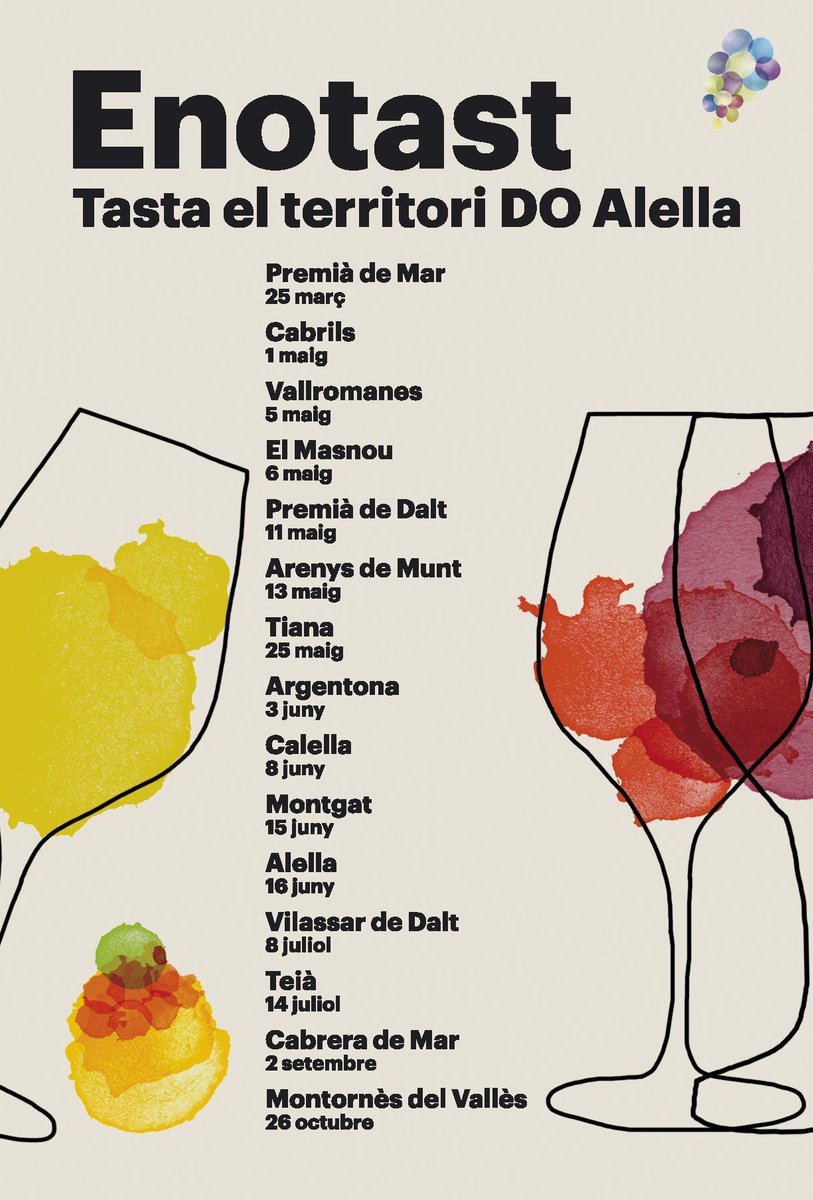 visitalella's tweet photo. L'Enotast s'estén al territori de la Ruta del Vi #DOAlella: 
Un municipi, un maridatge de vins i tapes de cuina local.https://t.co/lht6apV169 
#enotast #rutavidoalella #somterritoridoalella #lavinyadebarcelona #vinsdoalella #vicatala #gastronomia #territori #paisatge https://t.co/P1exR9iERZ