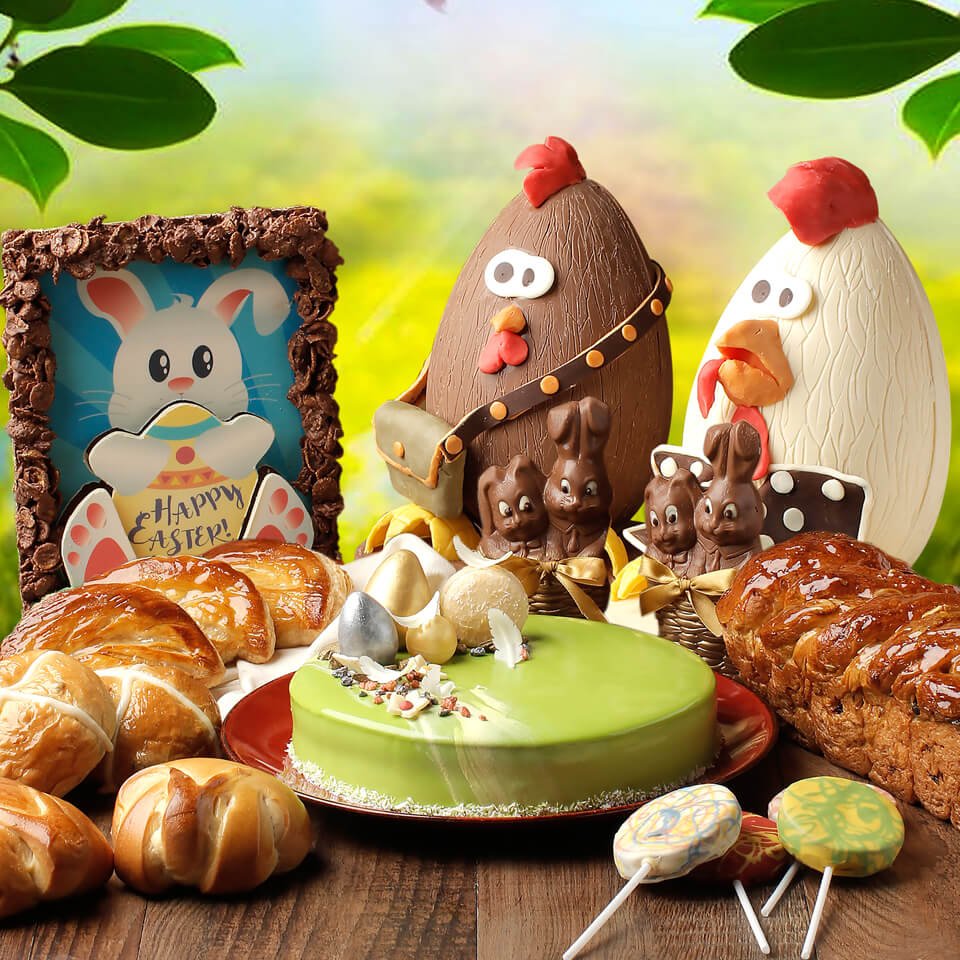 nwresorts's tweet photo. Bring your Easter celebrations to life by bringing home our adorable Easter treats for the whole family.

Available at Cafe Maxims until April 1 only. 
#RWManila #RWMEaster https://t.co/5JAgkRr0jy