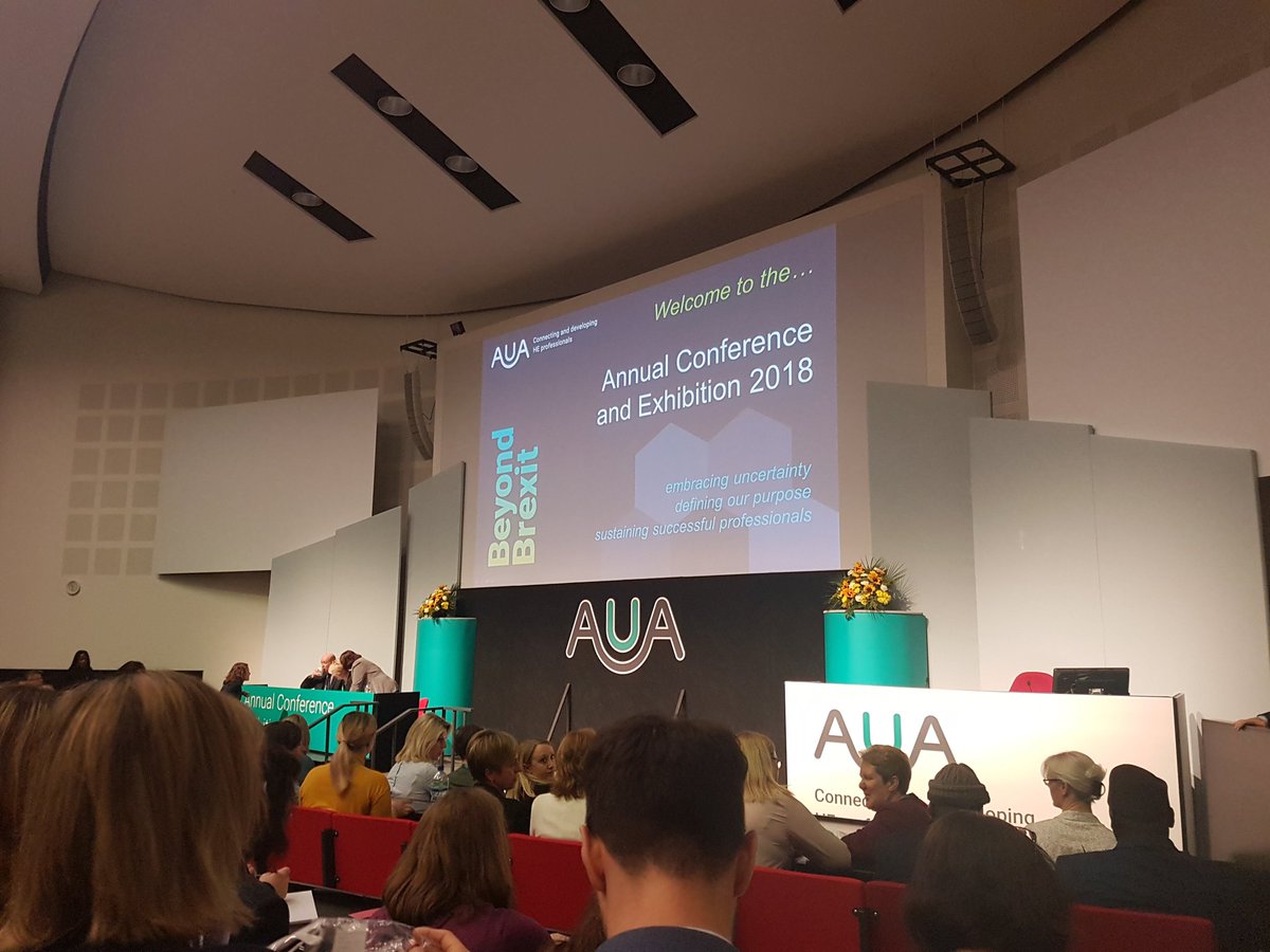 AuaUom's tweet photo. It's time! Packed out lecture theatre, lots of people networking and a host of interesting speakers. Let's do this #AUA2018 https://t.co/6MBGT0sQc8