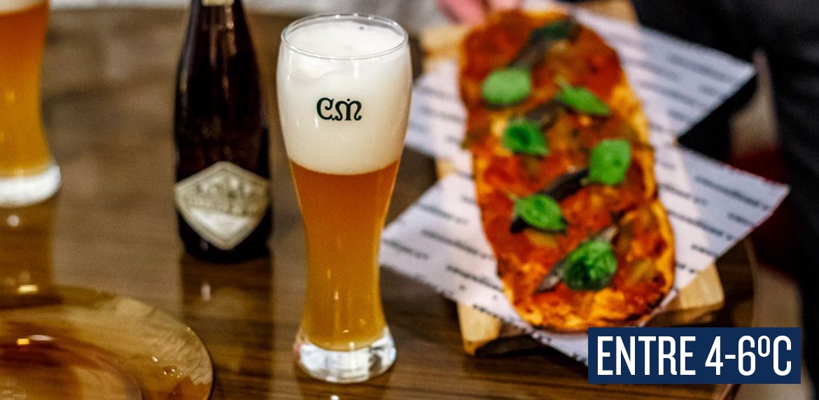 La temperatura de servicio importa. Cuando #CasimiroMahou #CervezaTrigo se sirve entre 4-6º podemos apreciar, mejor, todos su aromas