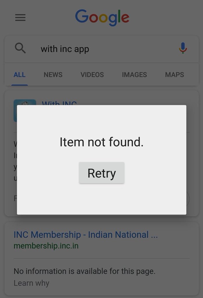 kuljeetschahal's tweet photo. #NaMoApp से डरी कोंग्रेस । गली गली में शोर है कोंग्रेस DATA चोर है । 

#DataChorCongress deletes its official mob phone app fm Google's Play Store after being exposed that data fm the app was being routed to servers in Singapore. https://t.co/d03pp7ZaxT