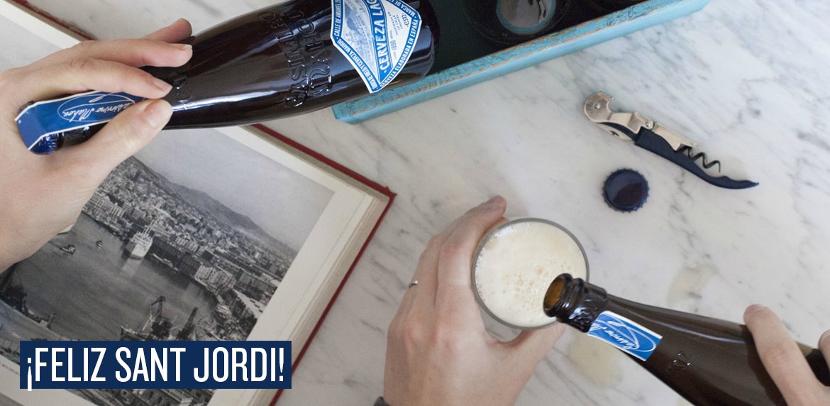 Un libro y una cerveza diferente es lo único que nuestros amigos de @inoutbcn necesita en un día como hoy #CasimiroMahou #SantJordi