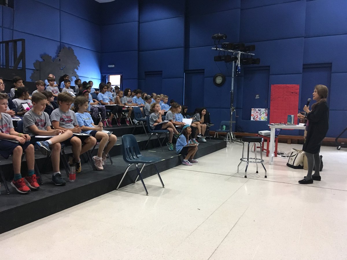 Great session with Naomi Shihab Nye yesterday! Kids really loved learning from a published writer :) #g4 #taismoman
