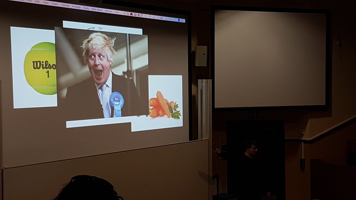 QuarkNet_Cymru's tweet photo. "Boris Johnson is our Higgs boson.... We want to study him for science" :D  Loving this talk by @Samuel_Gregson https://t.co/BnudE1Pl22 https://t.co/ppQ0I6O9KG