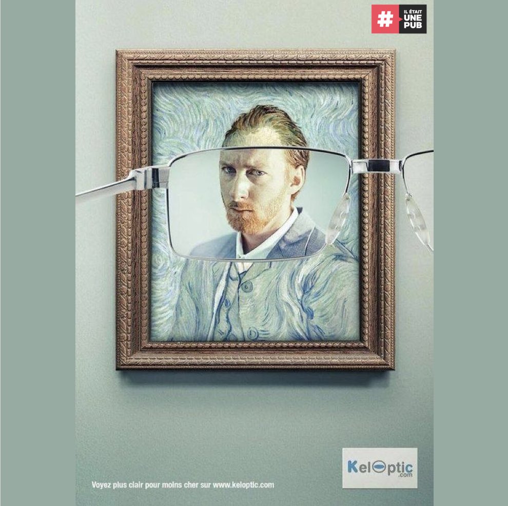 ieupmedia's tweet photo. Avec @keloptic on y voit plus clair 🤓🧐 Malin! .
.
@iletaitunepub
.
.
#lunettes #Glasses #keloptic #vangogh #peinture
#tableaudemaitre #print #Creative https://t.co/4fRWQKFiqf