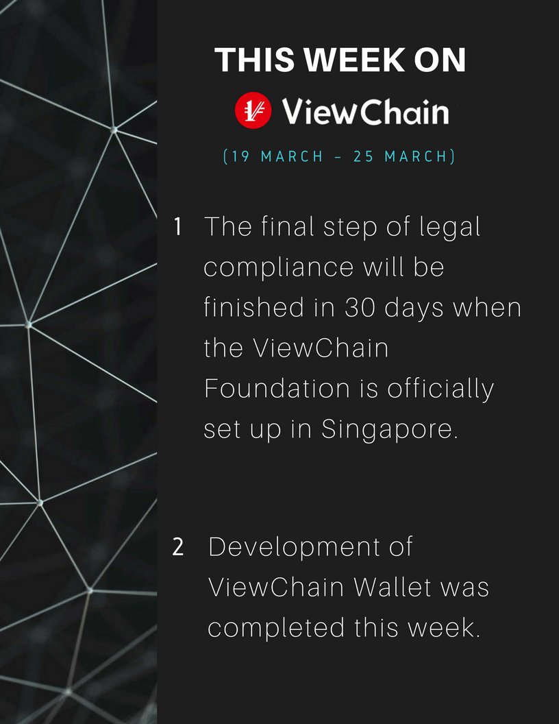 ViewChain_Org's tweet image. Check out our weekly #update! 
If you don&apos;t want to miss any information about #ViewChain, please FOLLOW us!