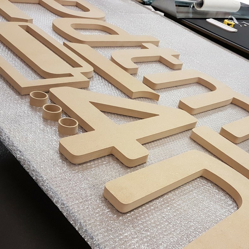 We think these 25mm MDF CNC letters worked really well!
#mdf #cnc #signage #signdesign #flatcutletters #signindustry #signmaker #signsupplies #signsupplier #modernsigns #manufacturing #signideas #fabrication
