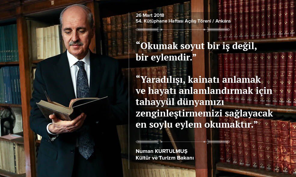 “Bütün kütüphanelerimizin
24 saat hizmet vermesini sağlayarak onları yaşayan mekanlar haline getirmeyi amaçlıyoruz.”