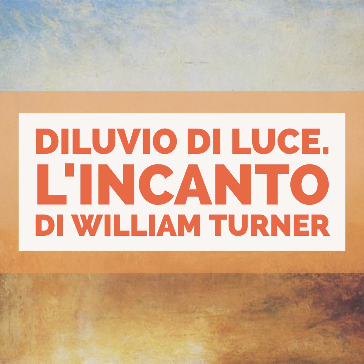 Al Chiostro del Bramante arrivano i capolavori di William #Turner e tornano i laboratori didattici di <a href="/Zeranta/">Zeranta</a> con attori guida eccezionali e cuffie silent party per "Diluvio di luce. L’incanto di William Turner". Stay tuned :) #arte #Education #chiostroturner